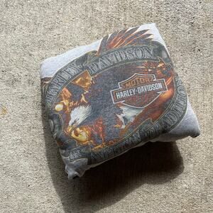 Harley Davidson x Camo Custom Reworked Pillow Couch Decor